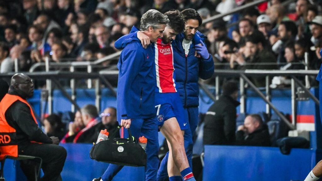 el PSG roto: Kvaratskhelia se rompe el cruzado, Dembélé y Marquinhos lesionados también